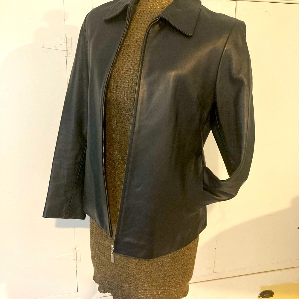 Butter soft black leather jacket